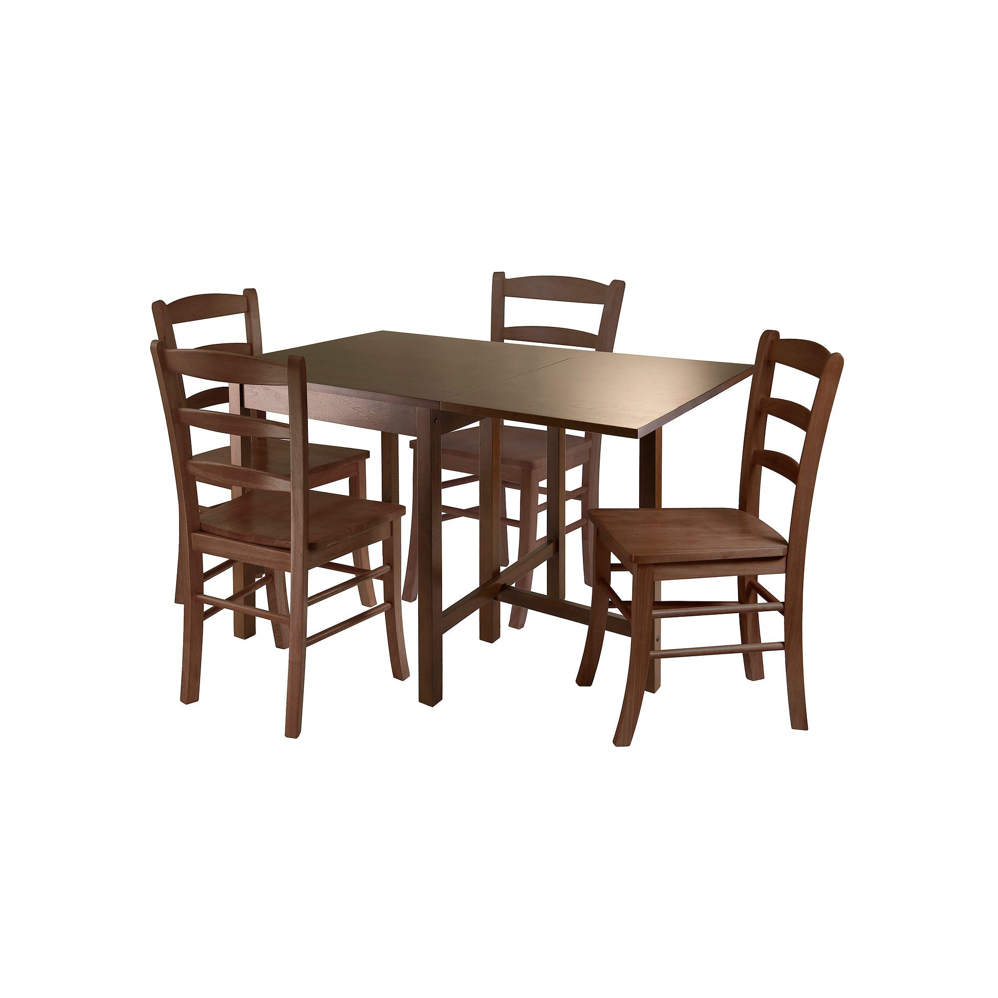 Winsome Lynden 5-pc. Drop Leaf Dining Table & Chair Set, Antique Brown