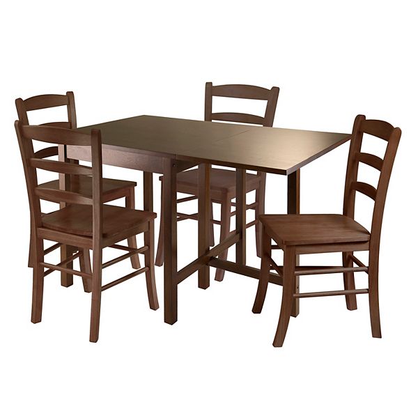 Winsome Lynden 5 pc. Drop Leaf Dining Table Chair Set