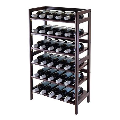 Winsome Silvi 30-Bottle Wine Rack