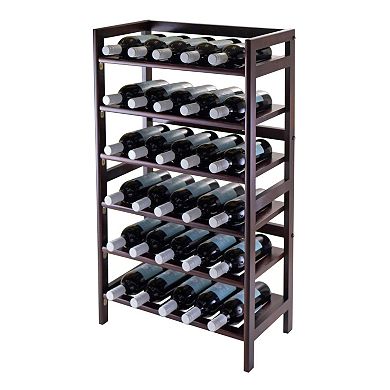 Winsome Silvi 30-Bottle Wine Rack