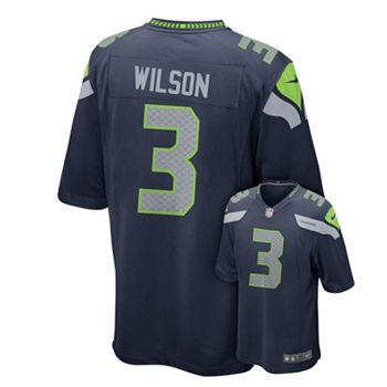 Boys 8-20 Nike Seattle Seahawks Russell Wilson Game NFL Replica Jersey