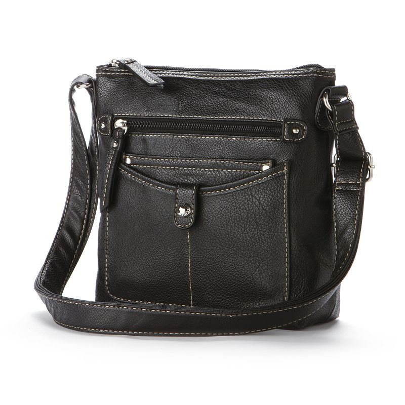 Rosetti Black Leather Crossbody Bag | Kohl's