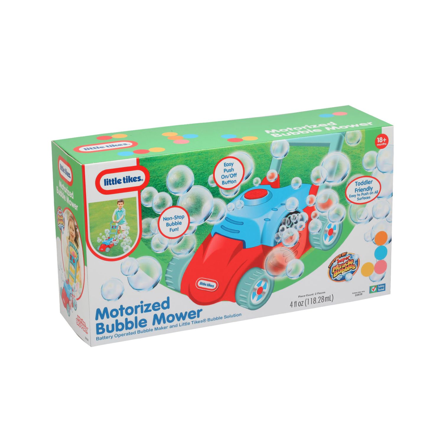 little tikes motorized bubble mower