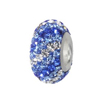 Individuality Beads Sterling Silver Crystal Striped Bead