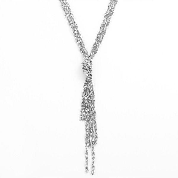 1928 Knot Multistrand Y Necklace