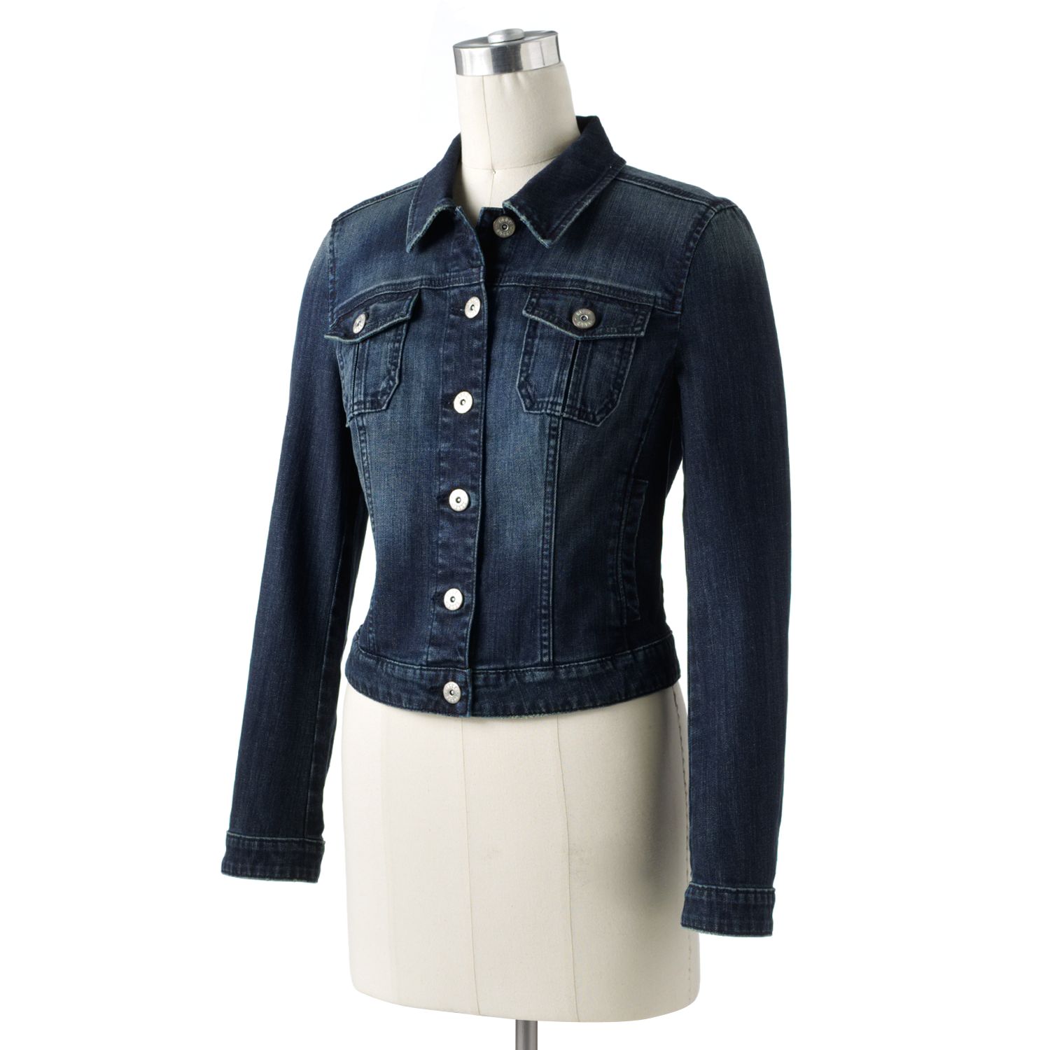 kohls jean jacket womens