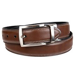 Croft & Barrow® Feather-Edge Stitched Reversible Belt - Men