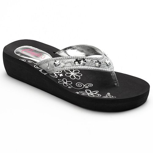 candies wedge flip flops