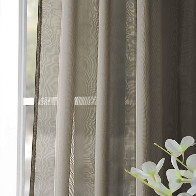 EFF 2-pack Solid Sheer Voile Window Curtains