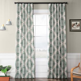 EFF Henna Room Darkening Bedroom Window Curtain Panel