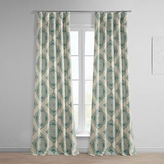EFF Henna Room Darkening Bedroom Window Curtain Panel
