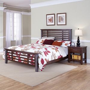 Cabin Creek 4-pc. King Headboard, Footboard, Bed Frame & Nightstand Set