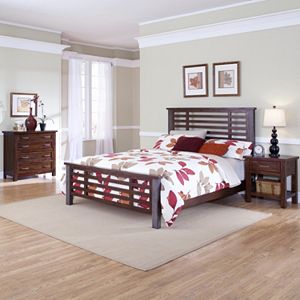 Cabin Creek 5-pc. King Headboard, Footboard, Bed Frame, 4-Drawer Chest & Nightstand Set