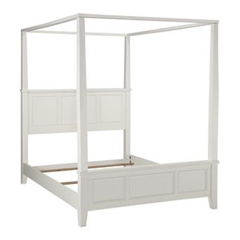 homestyles Naples 3 pc Queen Headboard, Footboard and Frame Canopy Bed Set