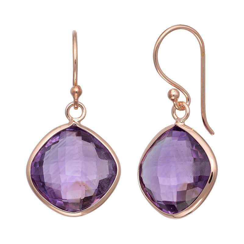 Amethyst Stone Drop Earrings | Kohl's