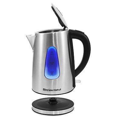 Elite Gourmet 1.7-Liter Stainless Steel Cordless Electric Kettle