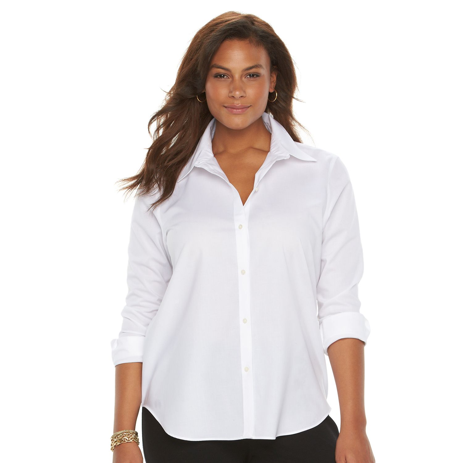 white dress shirt plus size