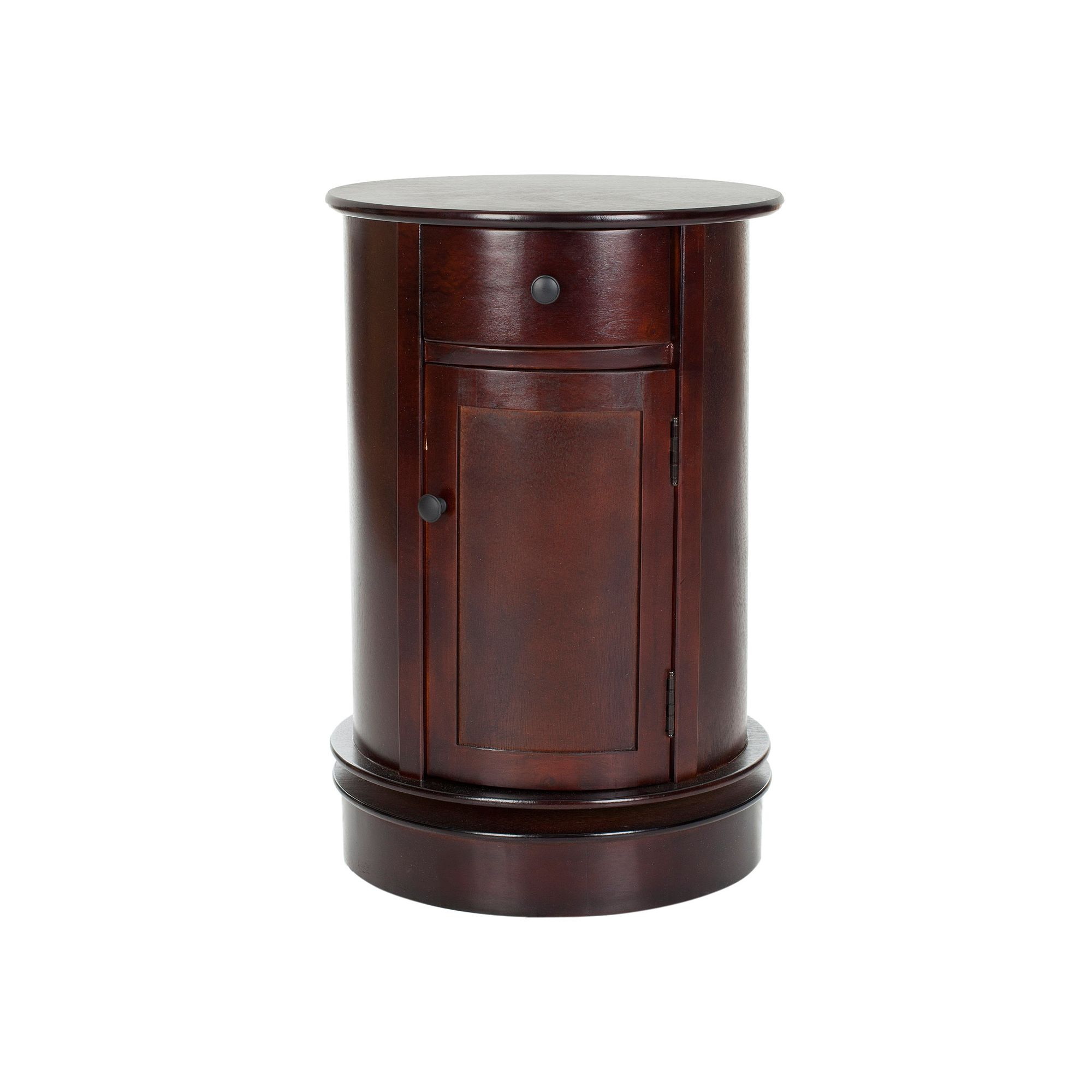 Safavieh Tabitha Oval Cabinet, Dark Red