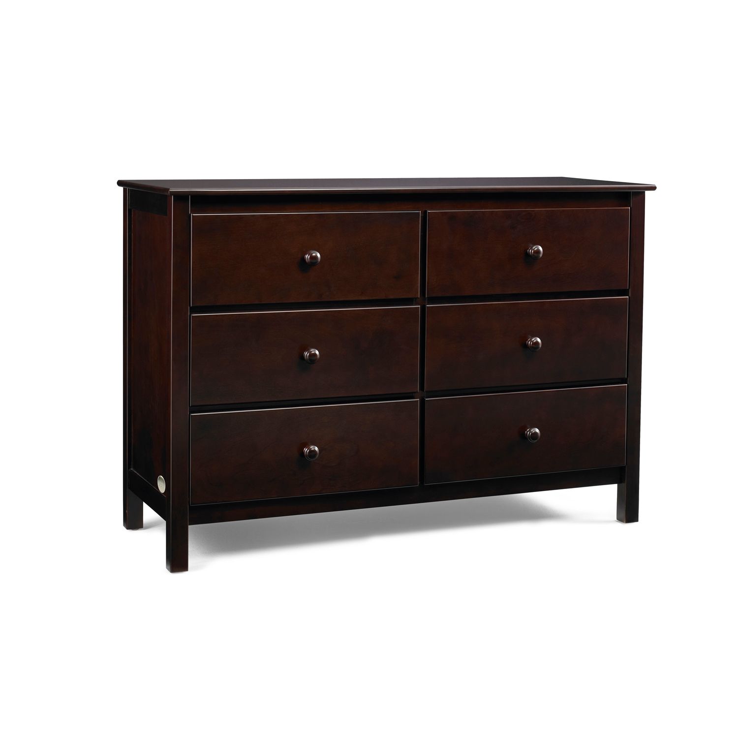 crescent 6 drawer double dresser