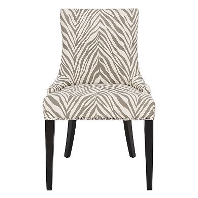 Safavieh Becca Gray Zebra Dining Chair