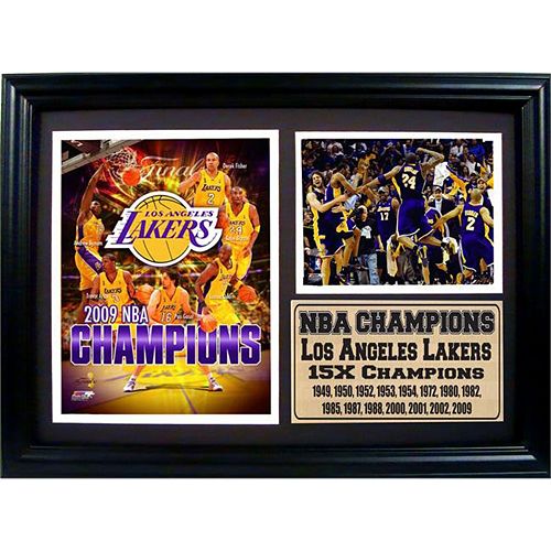 Los Angeles Lakers 2009 NBA Champions Photo Stat Frame