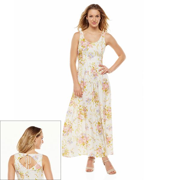 LC Lauren Conrad Floral Pleated Maxi Dress - Women's