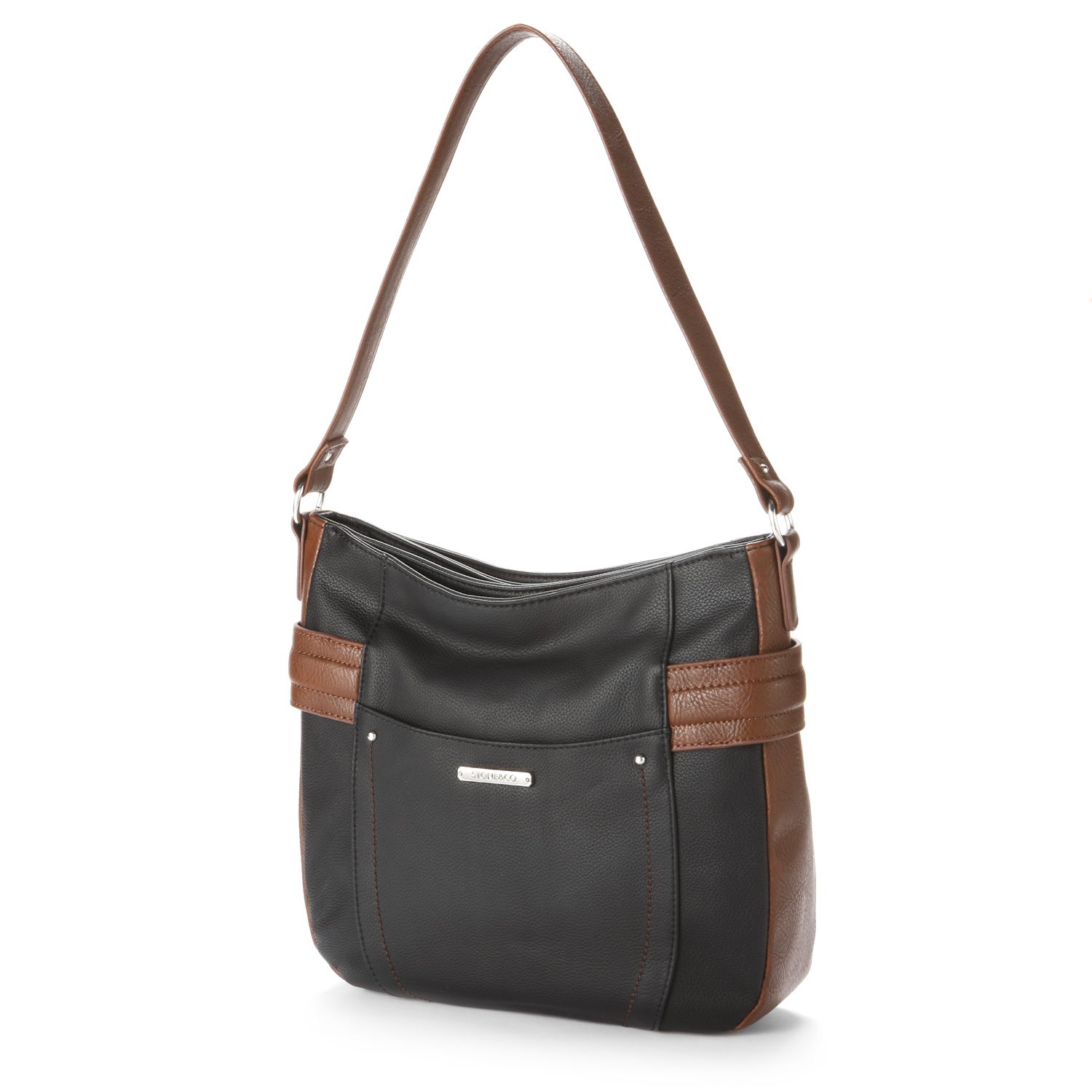 kohls leather handbags