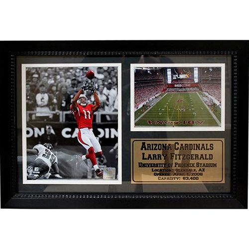 Arizona Cardinals Larry Fitzgerald Photo Stat Frame