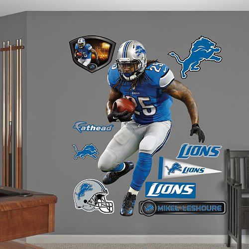 Fathead Detroit Lions Mikel Leshoure Wall Decals