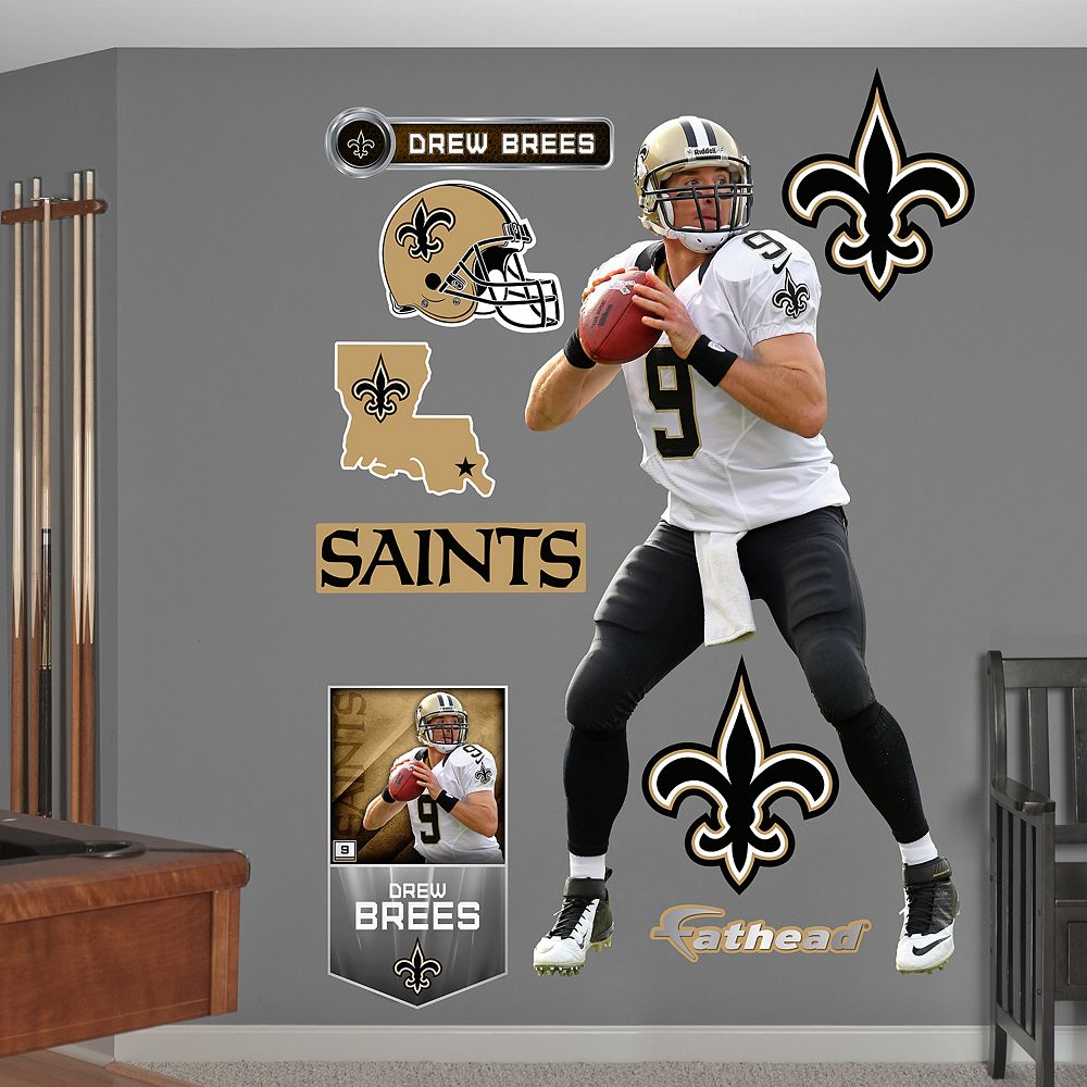 Fathead New Orleans Saints Drew Brees Wall Decals