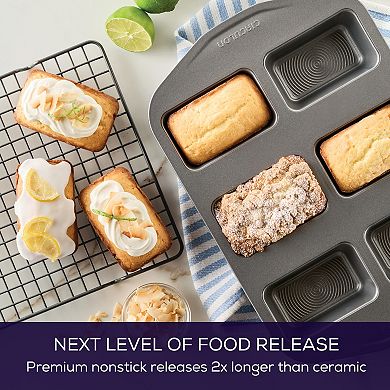 Circulon 6-Cup Nonstick Mini Loaf Pan