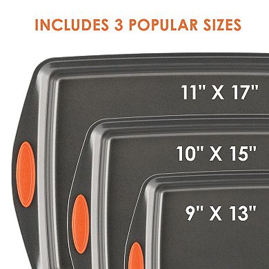 Rachael Ray Yum-o Oven Lovinâ 3-pc. Nonstick Cookie Pan Set