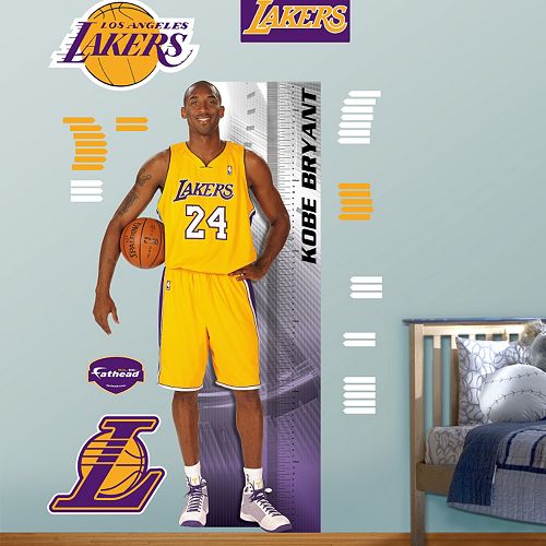 Fathead Los Angeles Lakers Kobe Bryant Growth Chart Wall Decals