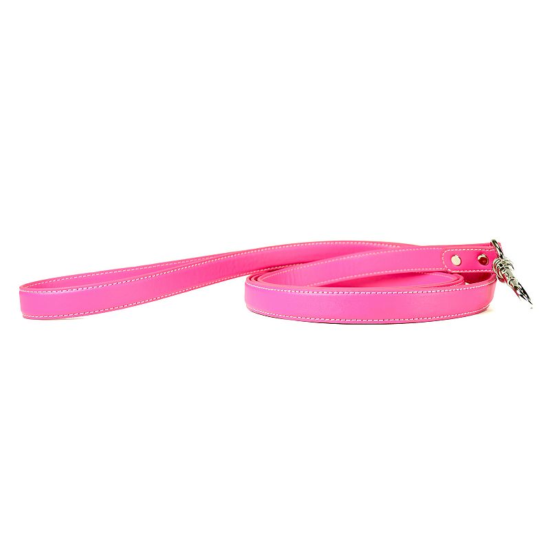 Royce Leather Perry Street Dog Leash, Pink