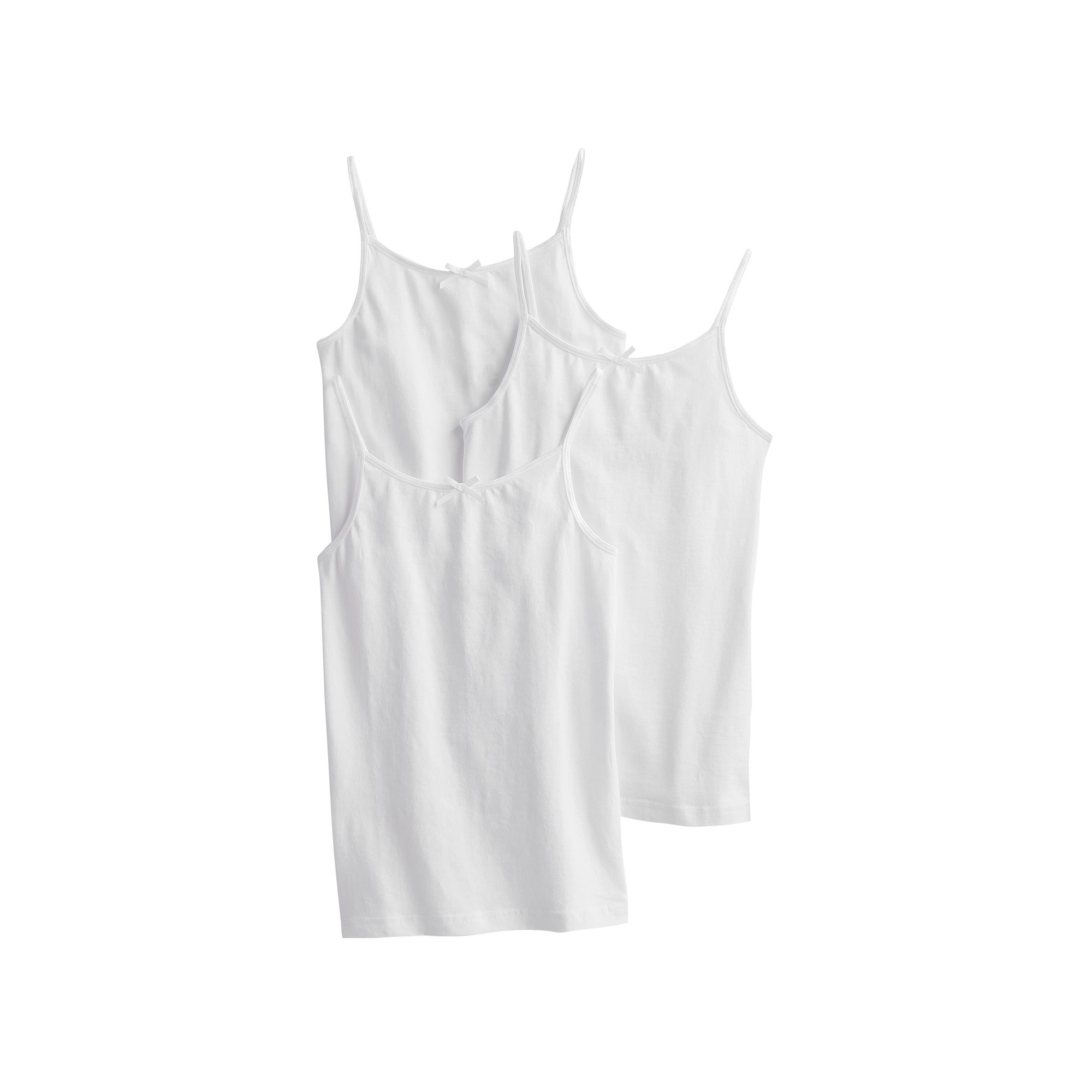 Girls 4-16 SO® 3-pk. Camisoles, Girls, Size: 14, White