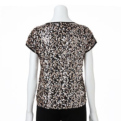 Women's Jennifer Lopez Sequin Dolman Top