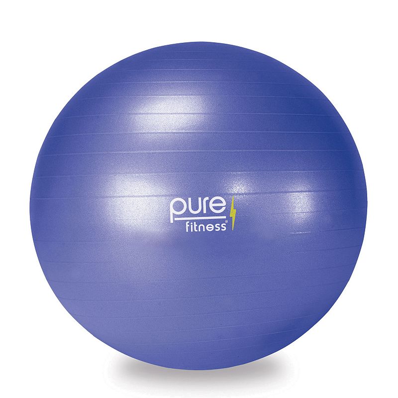 Pure Fitness 25.6-in. Fitness Ball with Pump, Blue