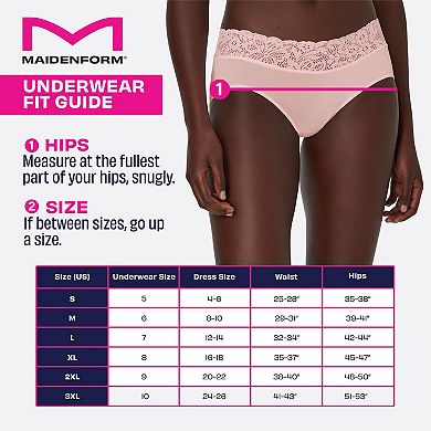 Maidenform Dream Cotton Lace-Trim Boyshort Underwear 40859
