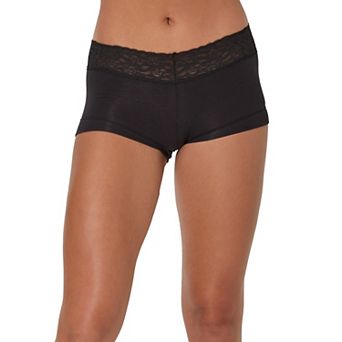 Maidenform® Dream® Cotton Lace-Trim Boyshort Underwear 40859