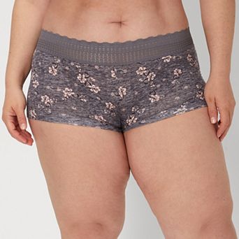 Maidenform® Dream® Cotton Lace-Trim Boyshort Underwear 40859