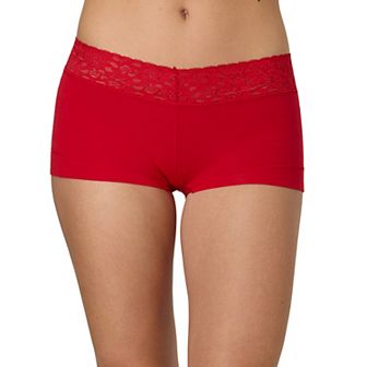 Maidenform® Dream® Cotton Lace-Trim Boyshort Underwear 40859