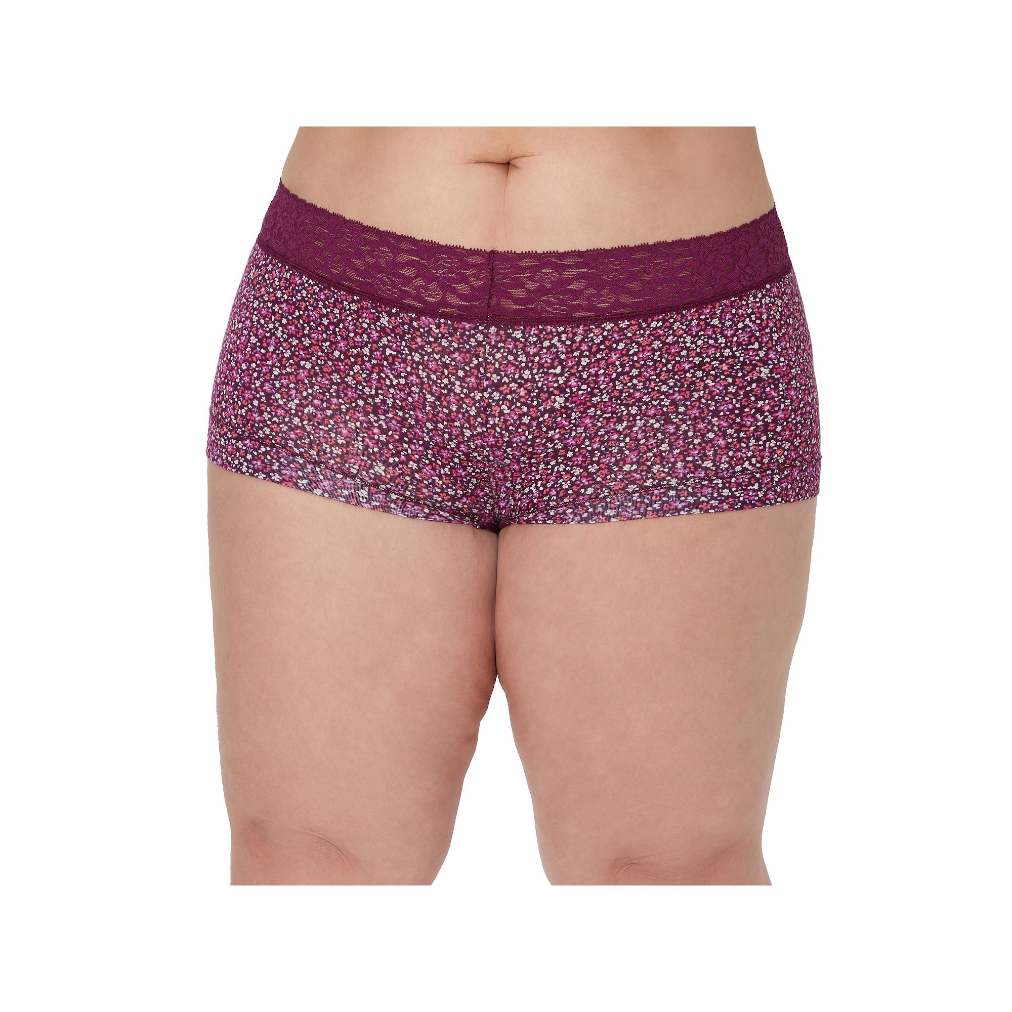Maidenform® Dream® Cotton Lace-Trim Boyshort Underwear 40859, Womens, Si