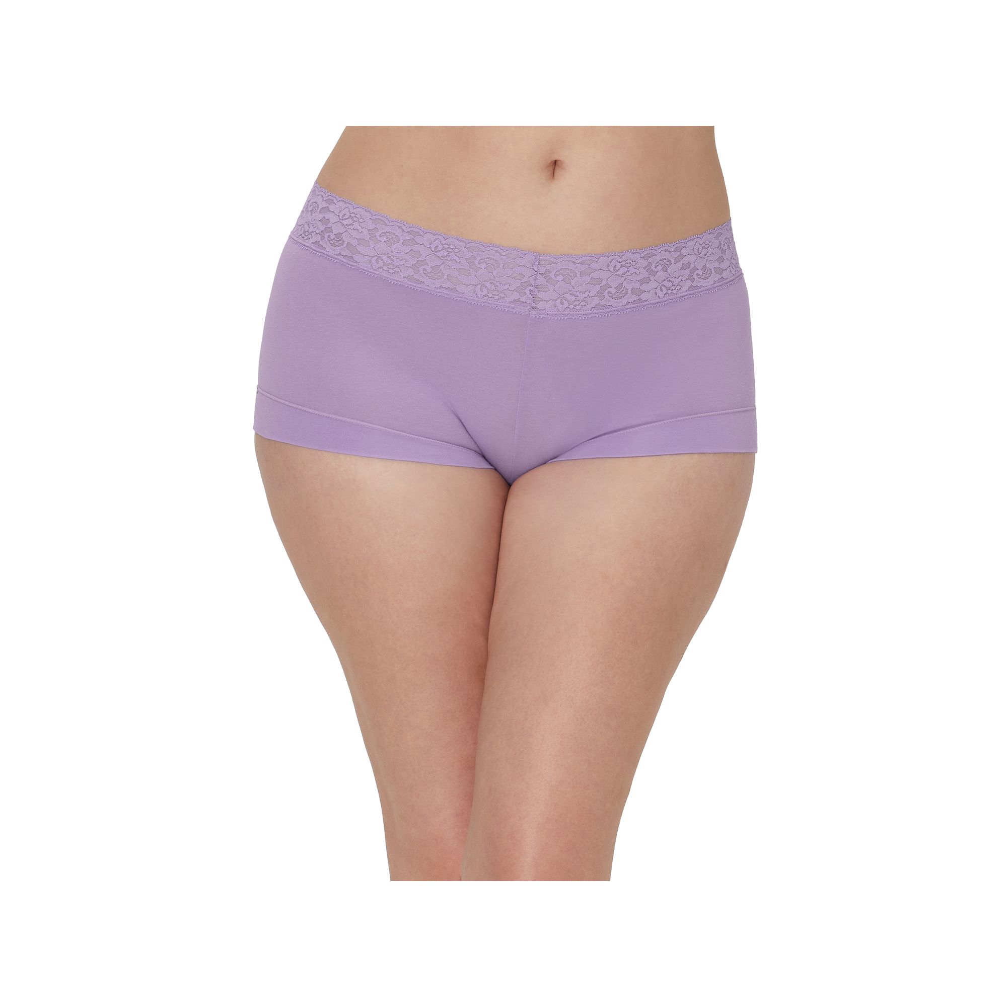 Maidenform® Dream® Cotton Lace-Trim Boyshort Underwear 40859, Womens, Si