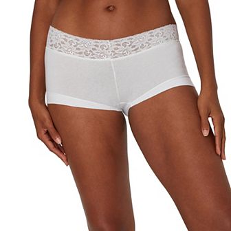 Maidenform® Dream® Cotton Lace-Trim Boyshort Underwear 40859
