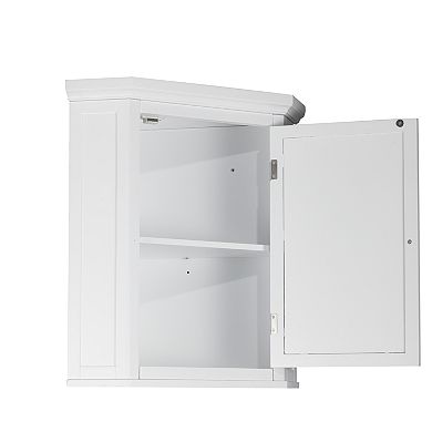 Teamson Home Saddie Corner Wall Cabinet