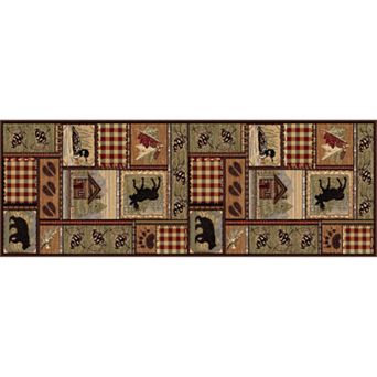 KHL Rugs Nature Lodge Cabin Rug Runner - 2'7" x 7'3"