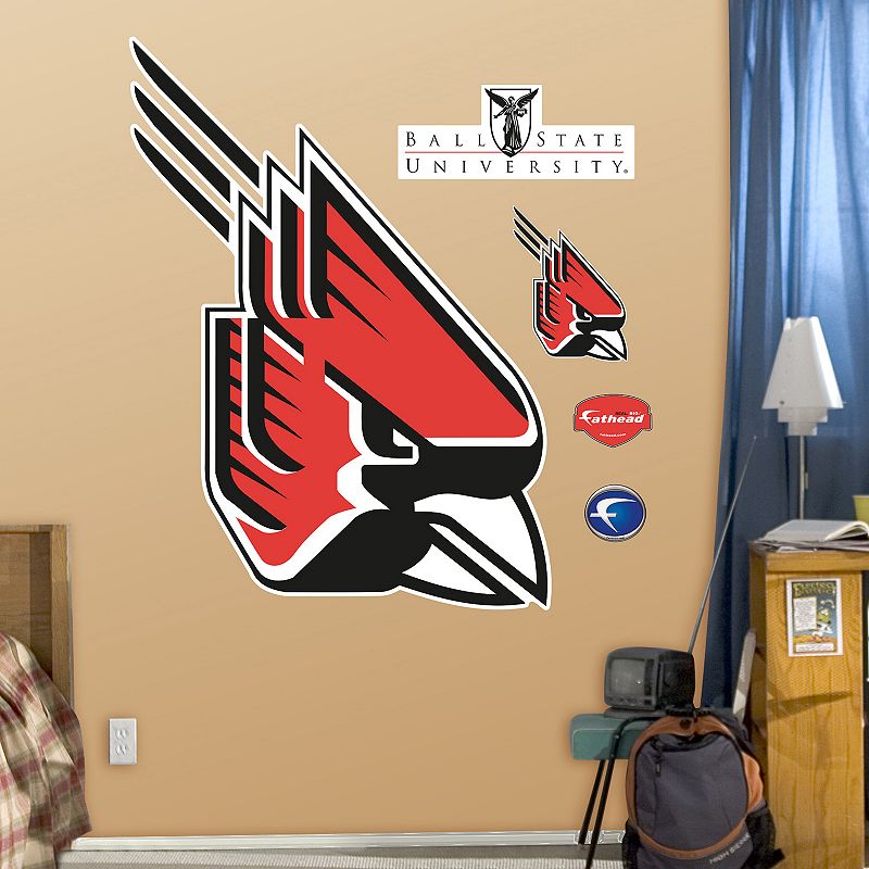 UPC 885671000500 product image for Fathead Ball State Cardinals Logo Wall Decals, Multicolor | upcitemdb.com