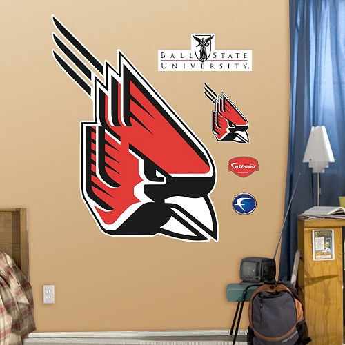 Fathead Ball State Cardinals Logo Wall Decals