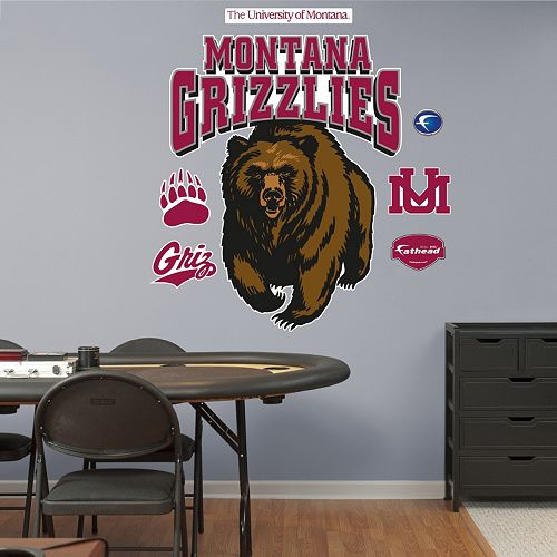 Fathead Montana Grizzlies Logo Wall Decals