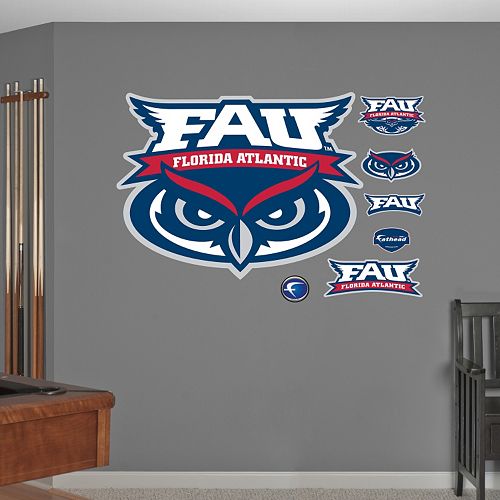 Fathead Florida Atlantic Owls Logo Wall Decals